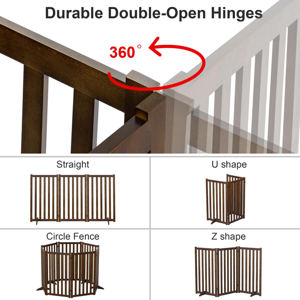 Axeman folding gate expands to 60 inches for wide openings.