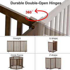 Axeman folding gate expands to 60 inches for wide openings.