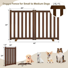 Axeman wood freestanding gate with 2 support feet protects walls.