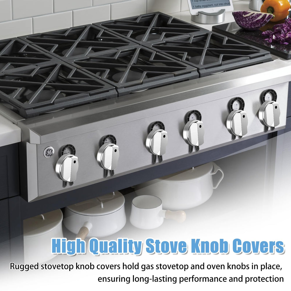 Axfvd durable knob covers emphasize long-lasting kitchen safety.