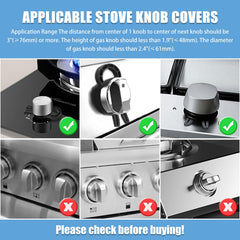 Axfvd gas stove knob cover closeup highlights sturdy construction.