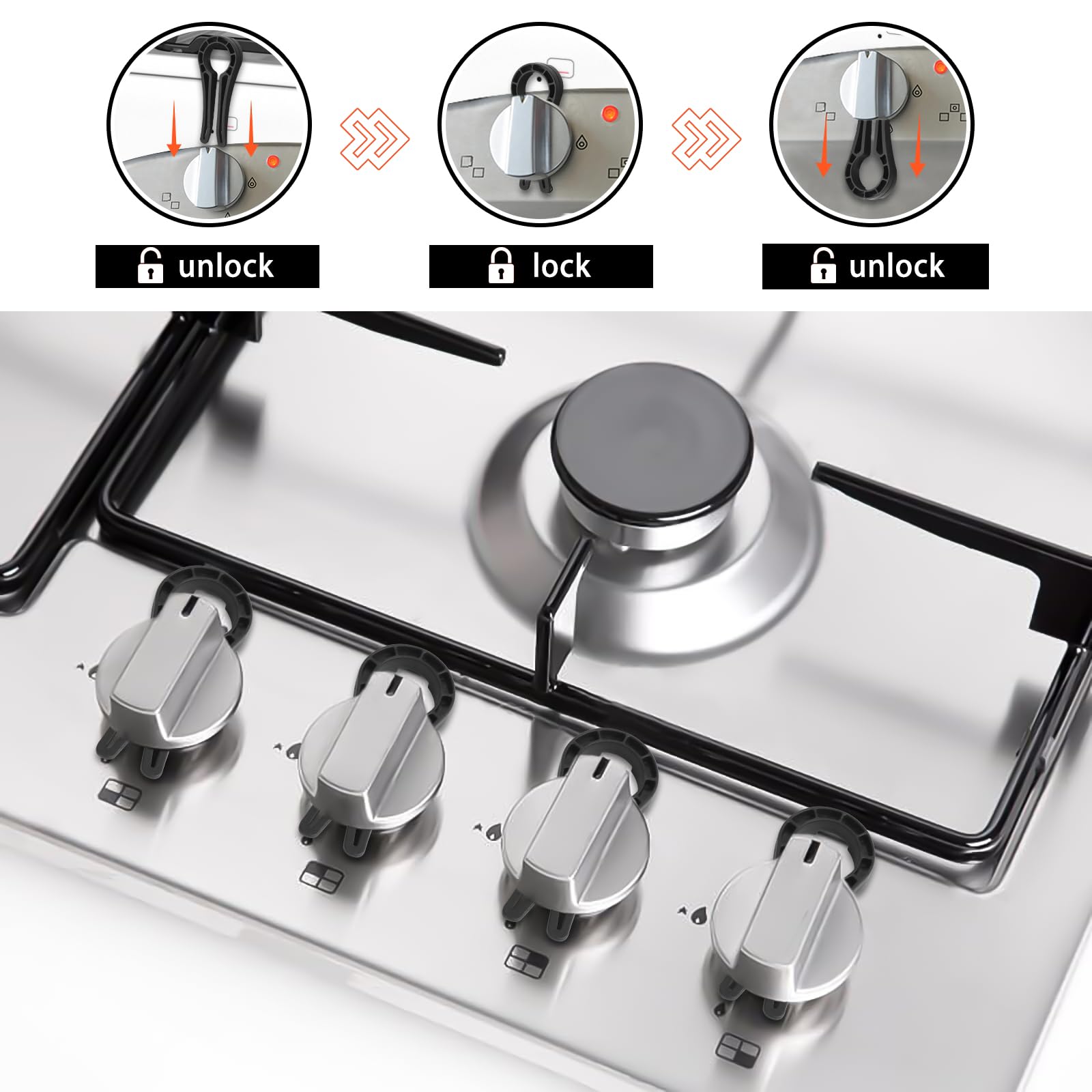 Axfvd oven knob safety cover features clear, durable material for safe stove operation