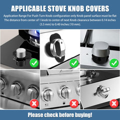 Axfvd Silicone Stove Knob Locks childproof-access keeps kids safe while cooking.