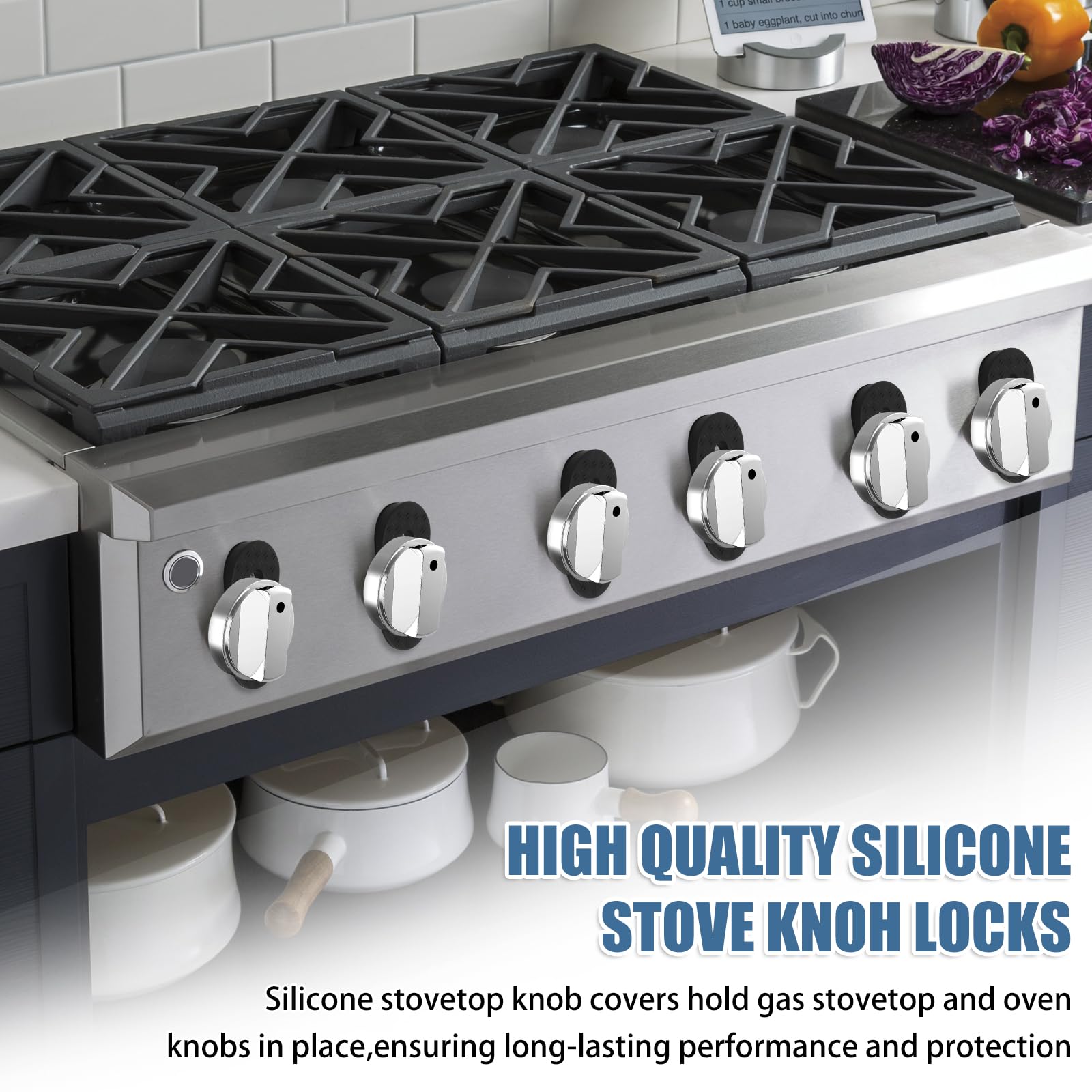 Axfvd Silicone Stove Knob Locks durable design lasts in busy kitchens.