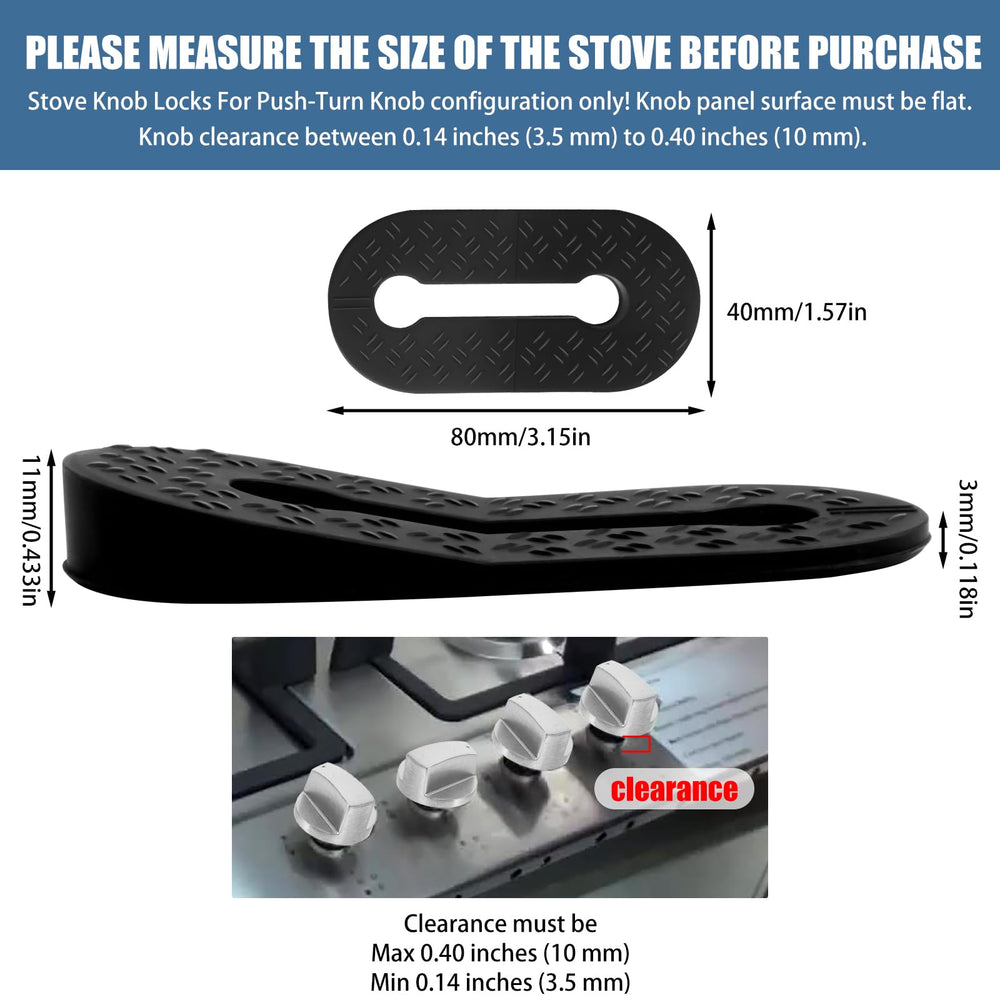 Axfvd silicone stove knob locks installation step shows tool-free secure fitting.