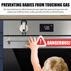 Axfvd stove knob covers with clear design protect kids while preserving kitchen aesthetics