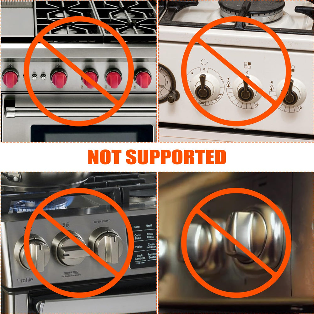 Axfvd stove knob covers demonstrates easy access when needed