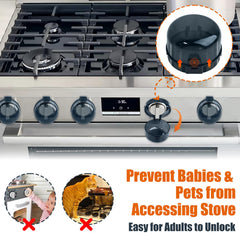 Axfvd stove knob covers mounted on a knob with clear fit guidance