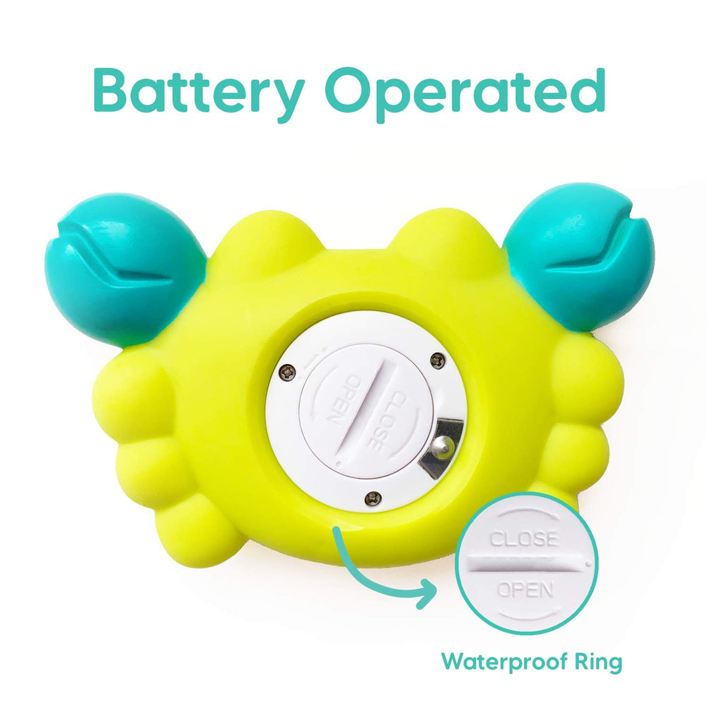 Aycorn auto-off feature conserves battery life between baths and checks.