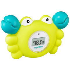 Aycorn digital baby bath thermometer with LED display shows precise temperature at a glance.