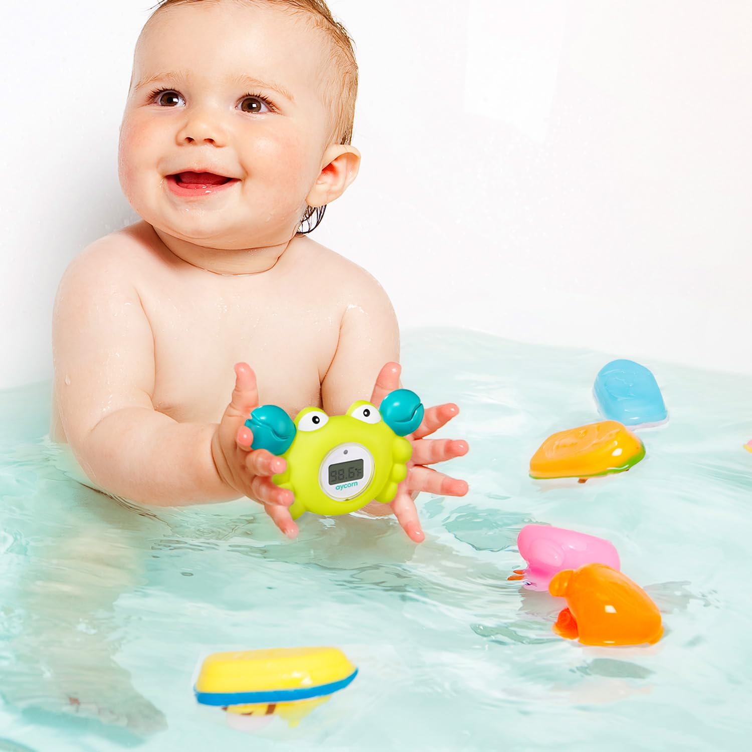 Aycorn waterproof bath thermometer floats reliably without sinking or leaking.