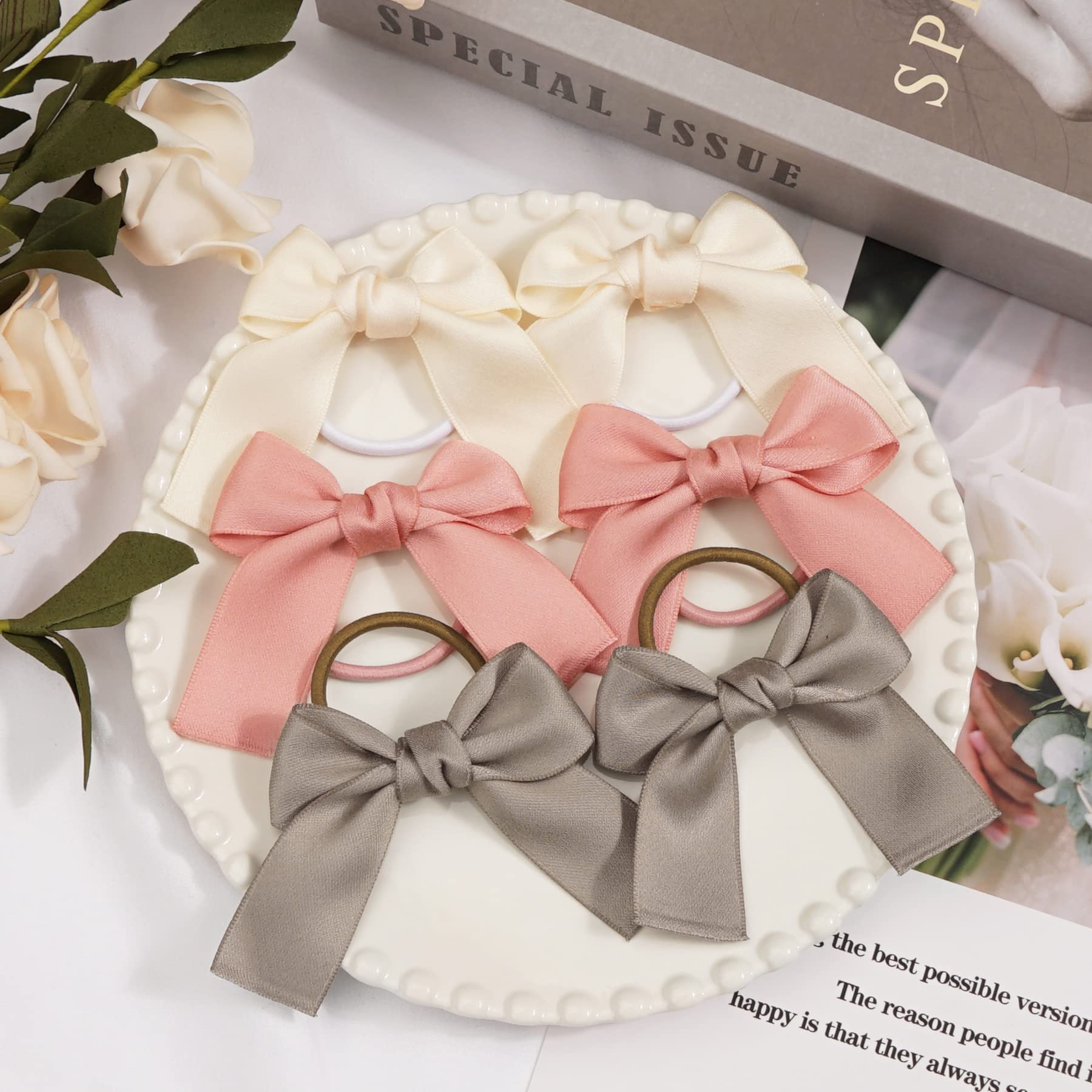 Ayesha girls bows seven colors suit school and play