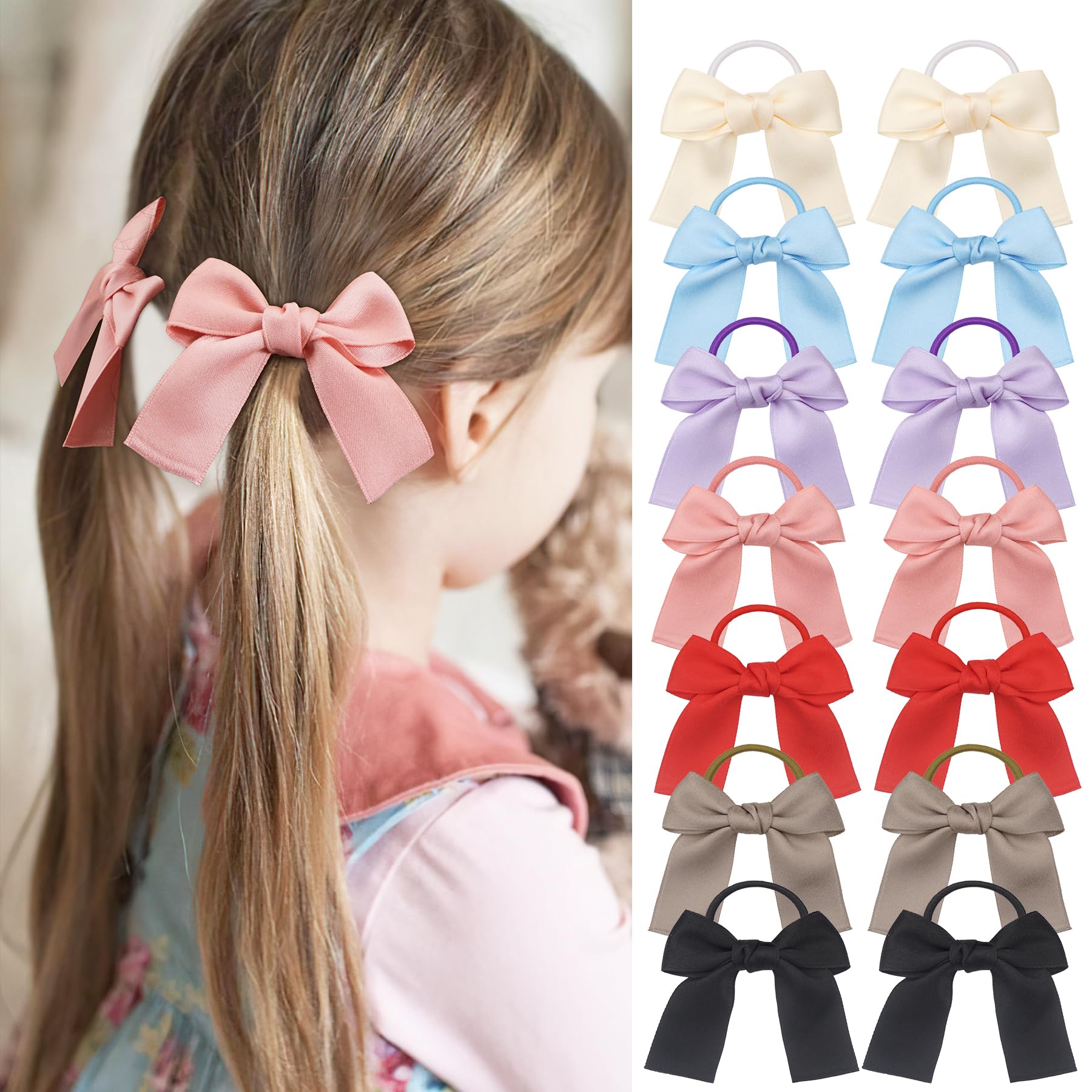 Ayesha ribbon bows 14pcs collection for everyday styling and cute outfits