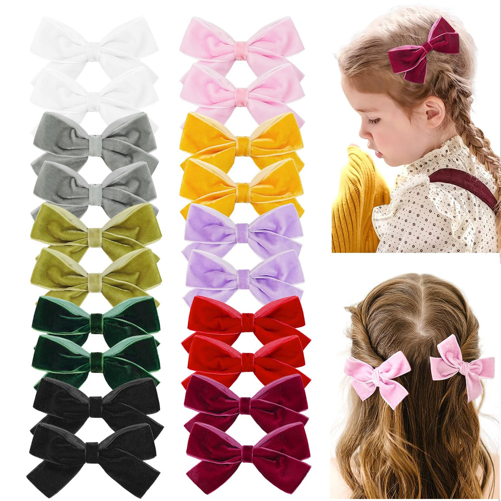 Ayesha velvet bow 6-inch on toddler hair for everyday wear.