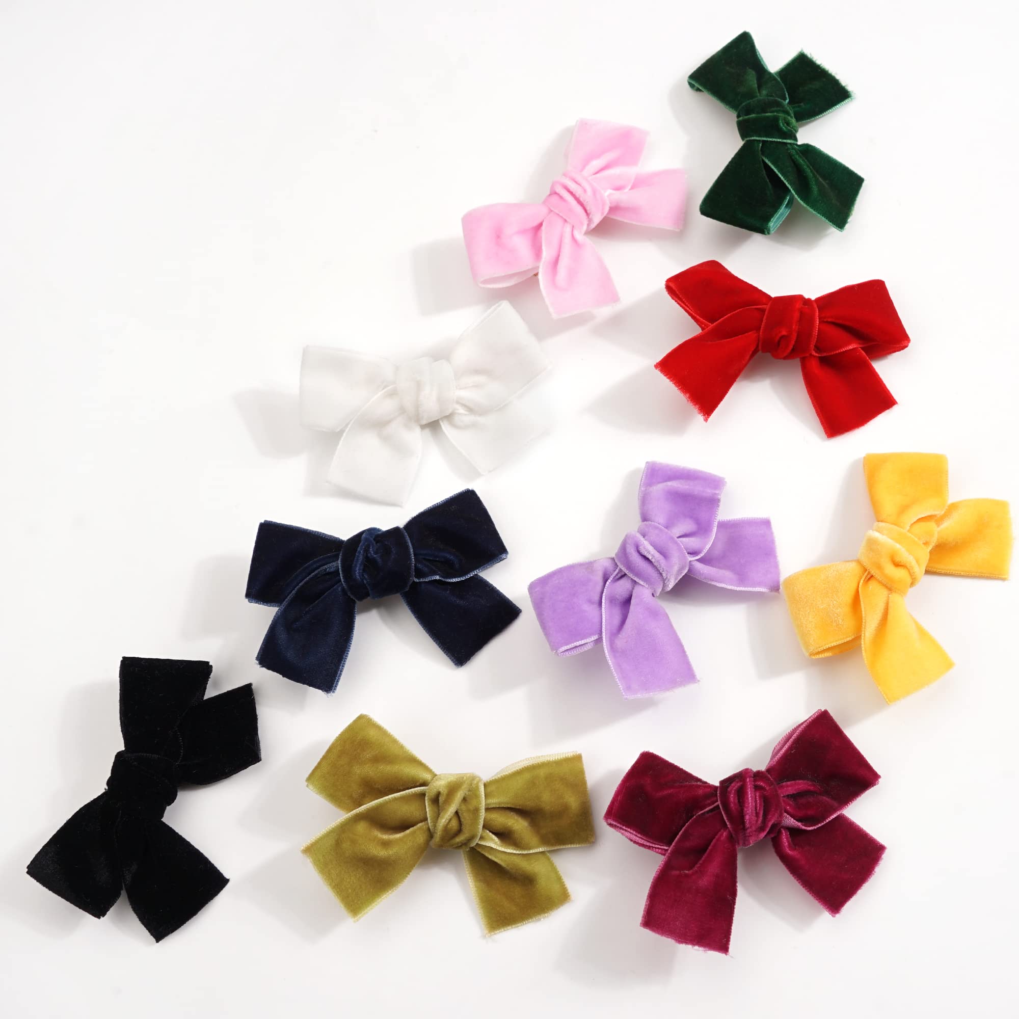 Ayesha Velvet Hair Bows gift pack, presents as ideal stocking stuffer or party favors.