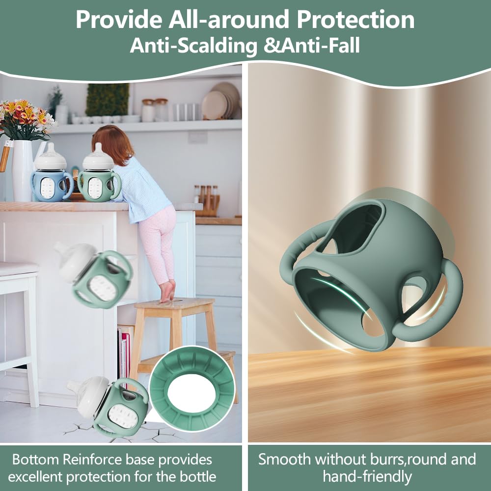 AYHIT protective sleeve with handle improves one handed grip during feeding