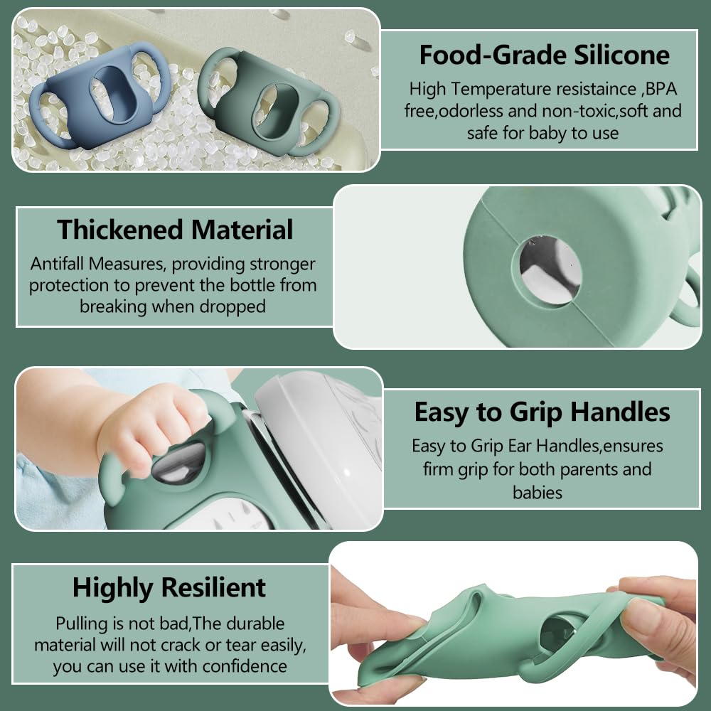 AYHIT full wrap protective sleeve shields glass bottles from drops
