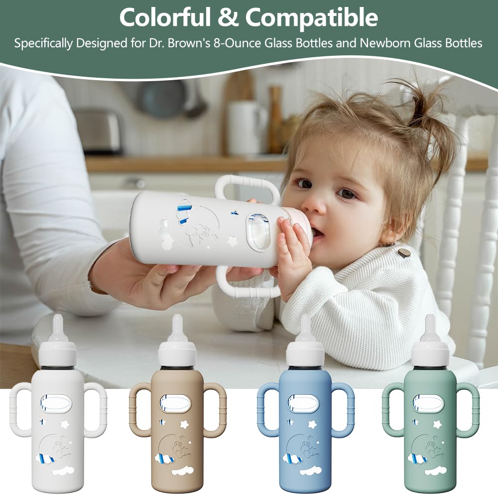 AYHIT multi-color silicone sleeve adds style and practical protection for bottles.