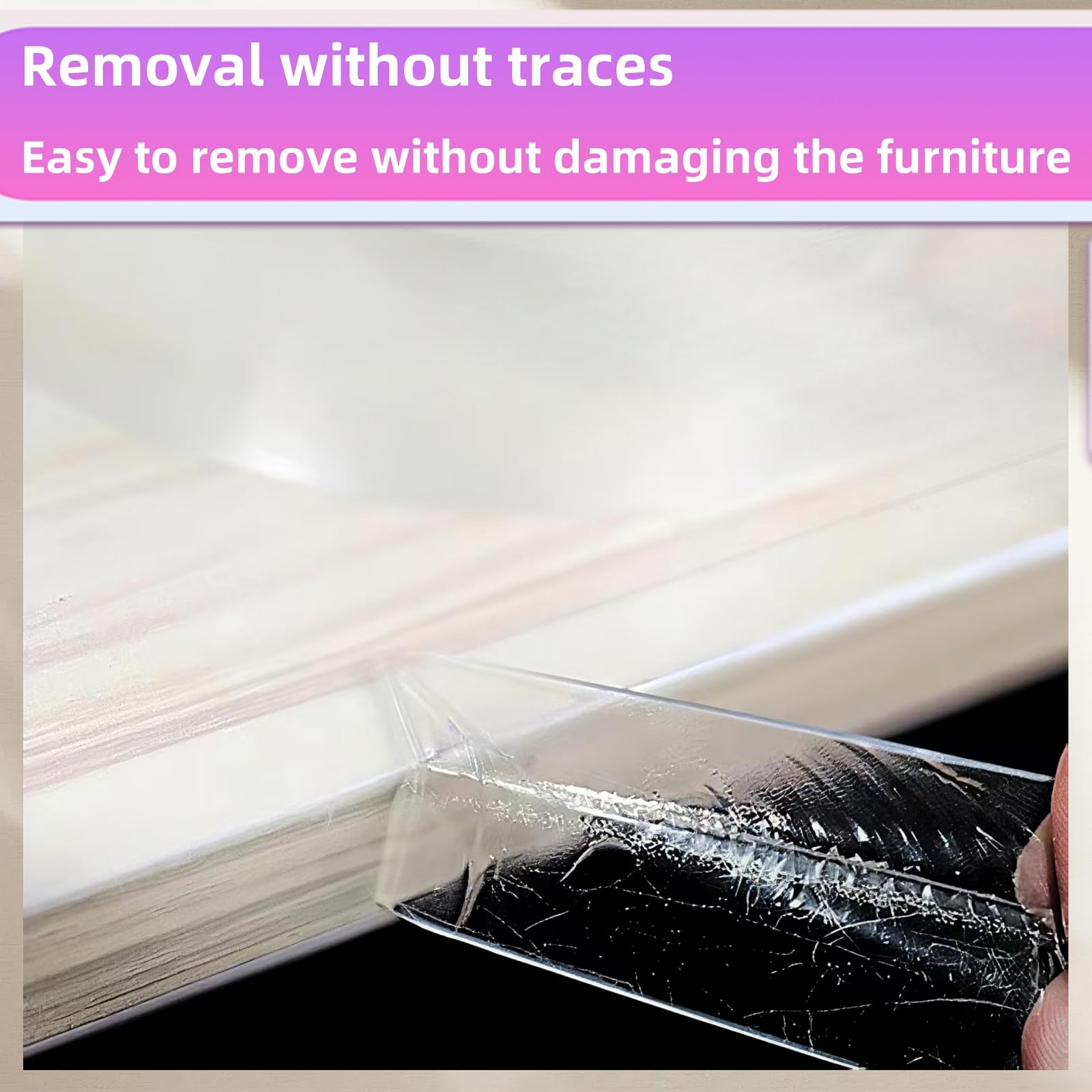 AYHOUKG Easy install peel and stick method demonstrated.