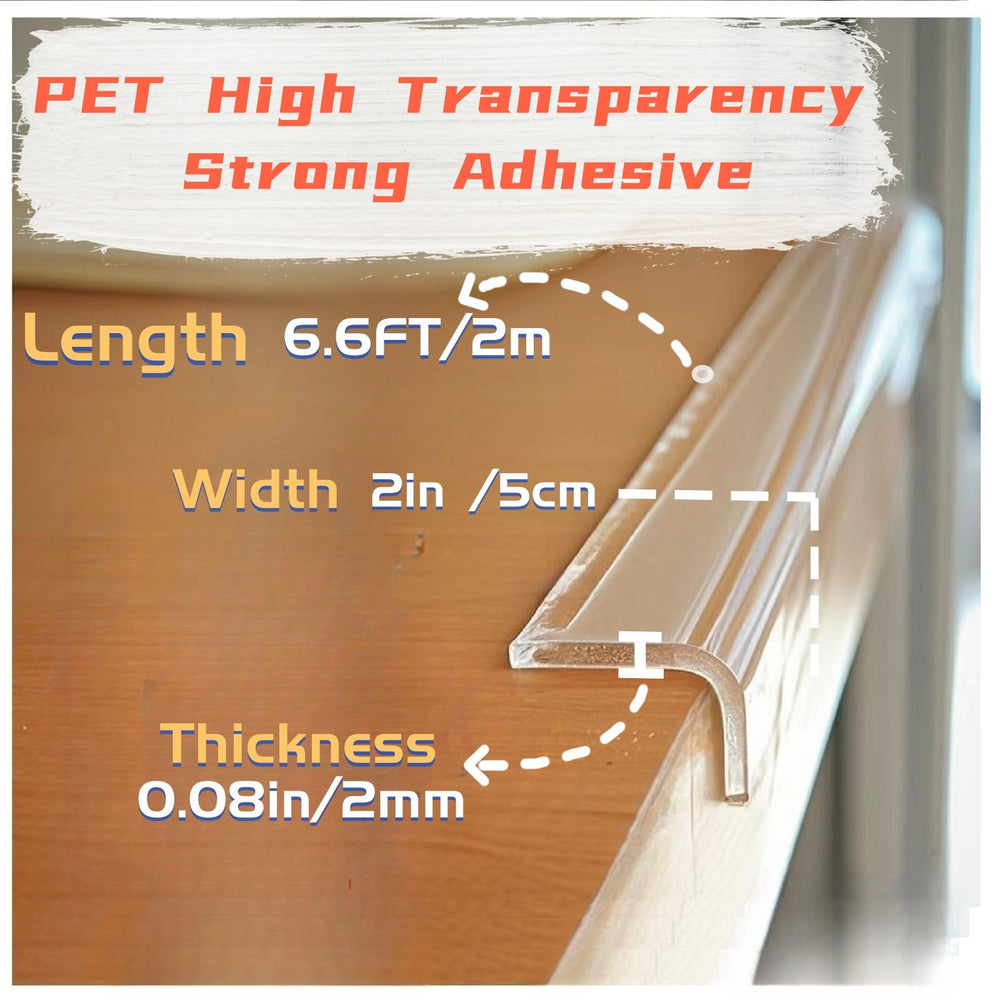 AYHOUKG Edge Protector application closeup shows secure adhesive.