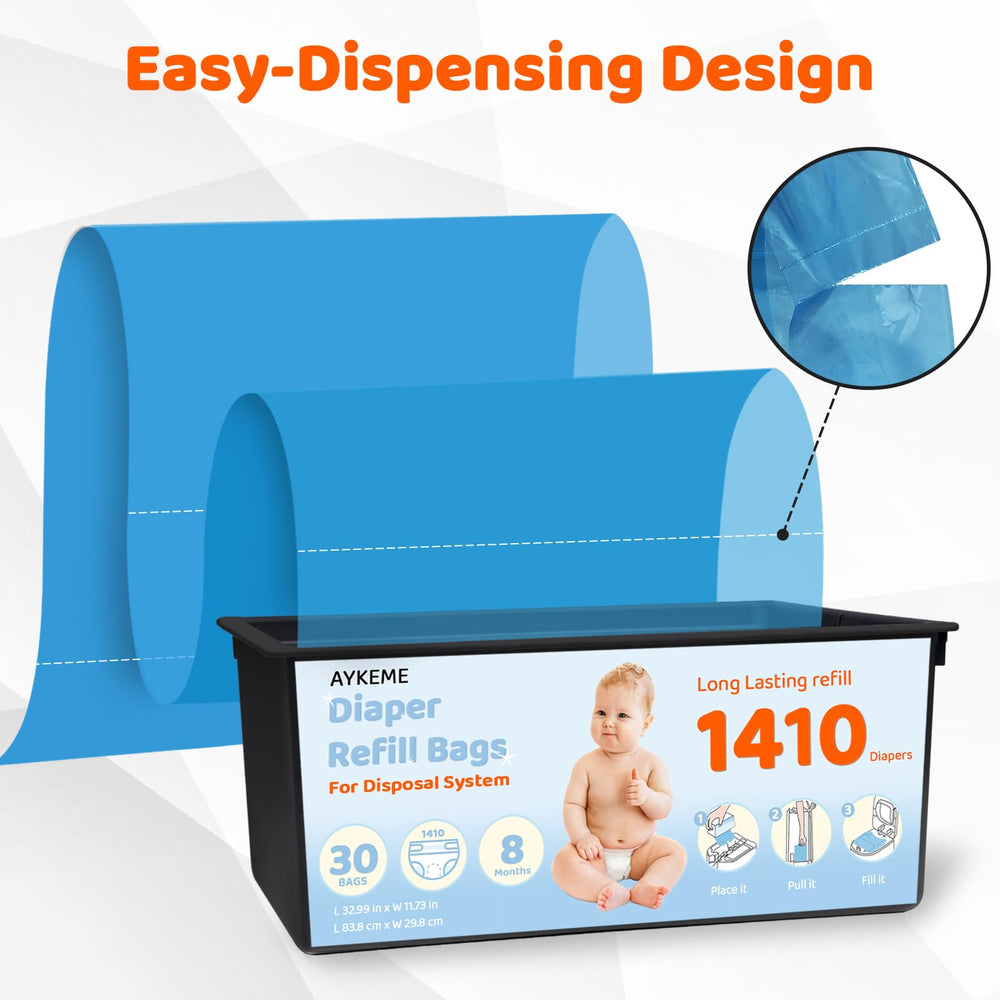 AYKEME easy-tear perforations allow quick, clean bag separation.