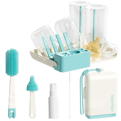 Aynmer baby bottle brush lake green for gentle, thorough bottle cleaning