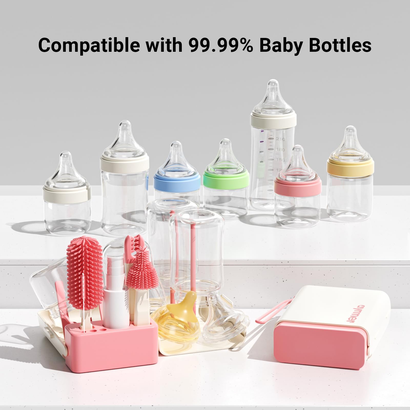 aynmer breast pump cleaning kit makes on-the-go hygiene simpler.