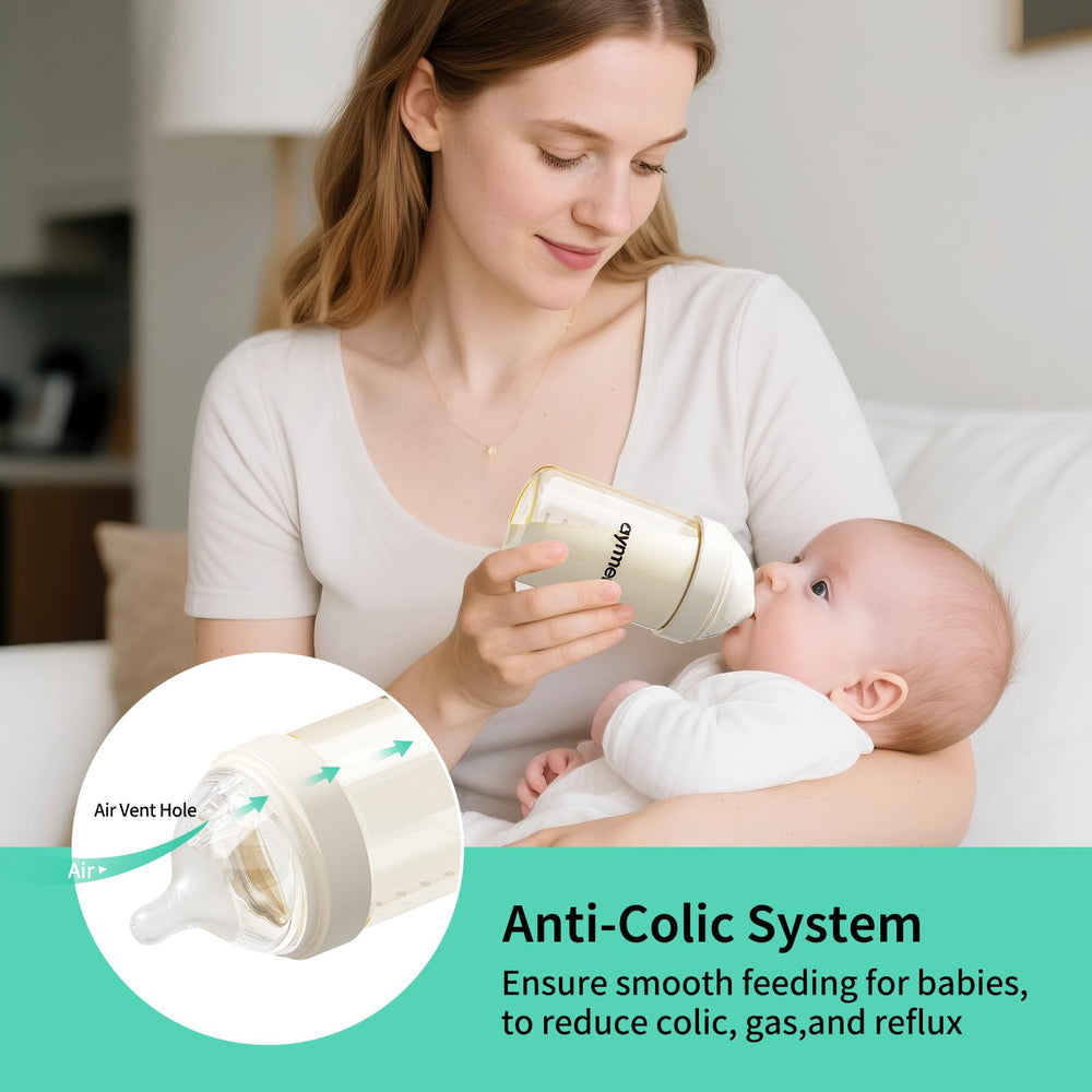 Aynmer nipple-latch design mirrors baby’s natural feeding for easier transitions.