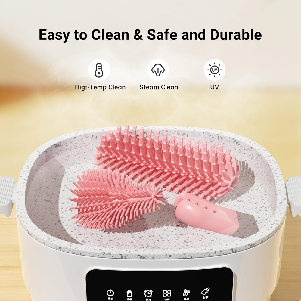 aynmer portable drying rack keeps bottles and parts dry and organized.
