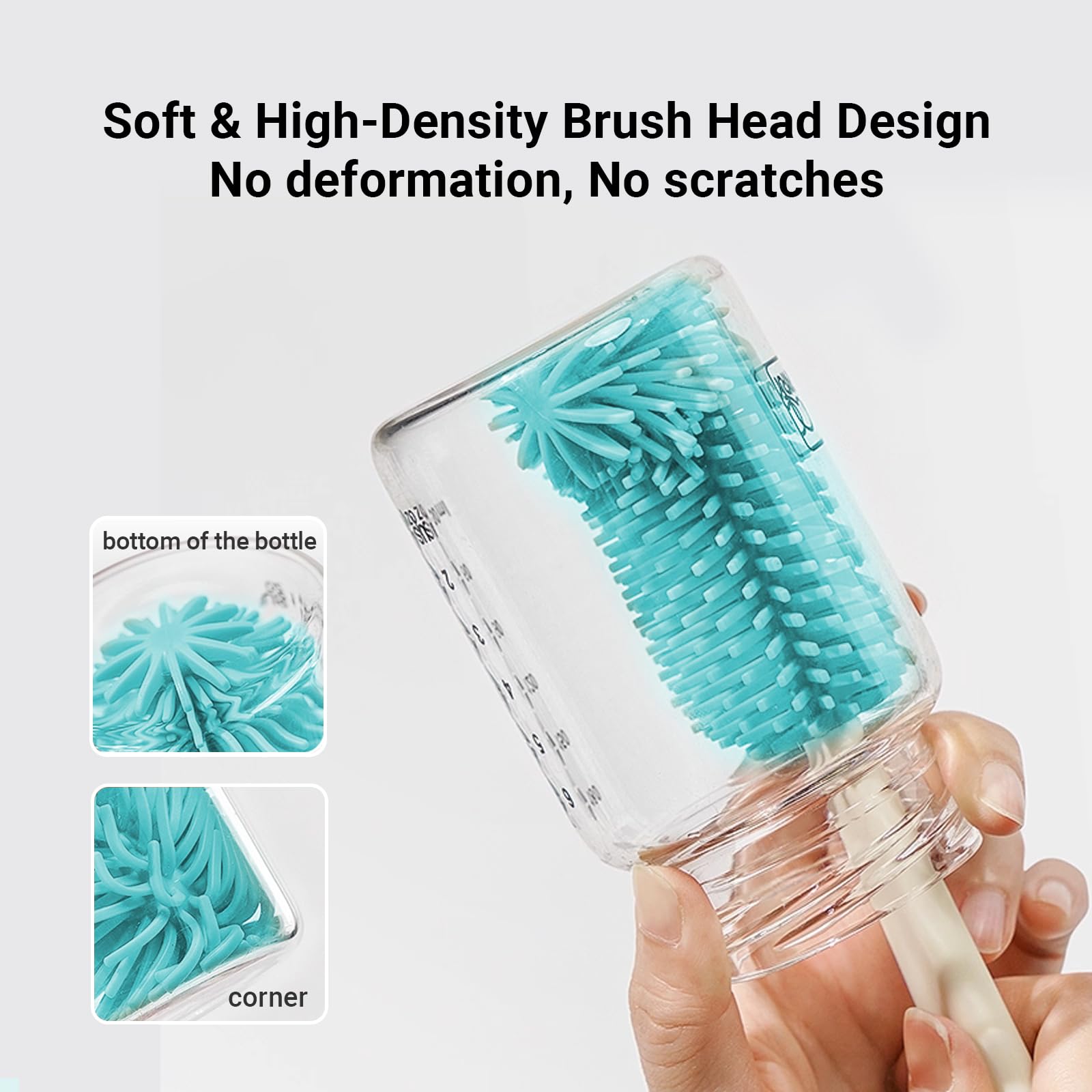 Aynmer soap dispenser travel features controlled soap flow for mess-free rinsing