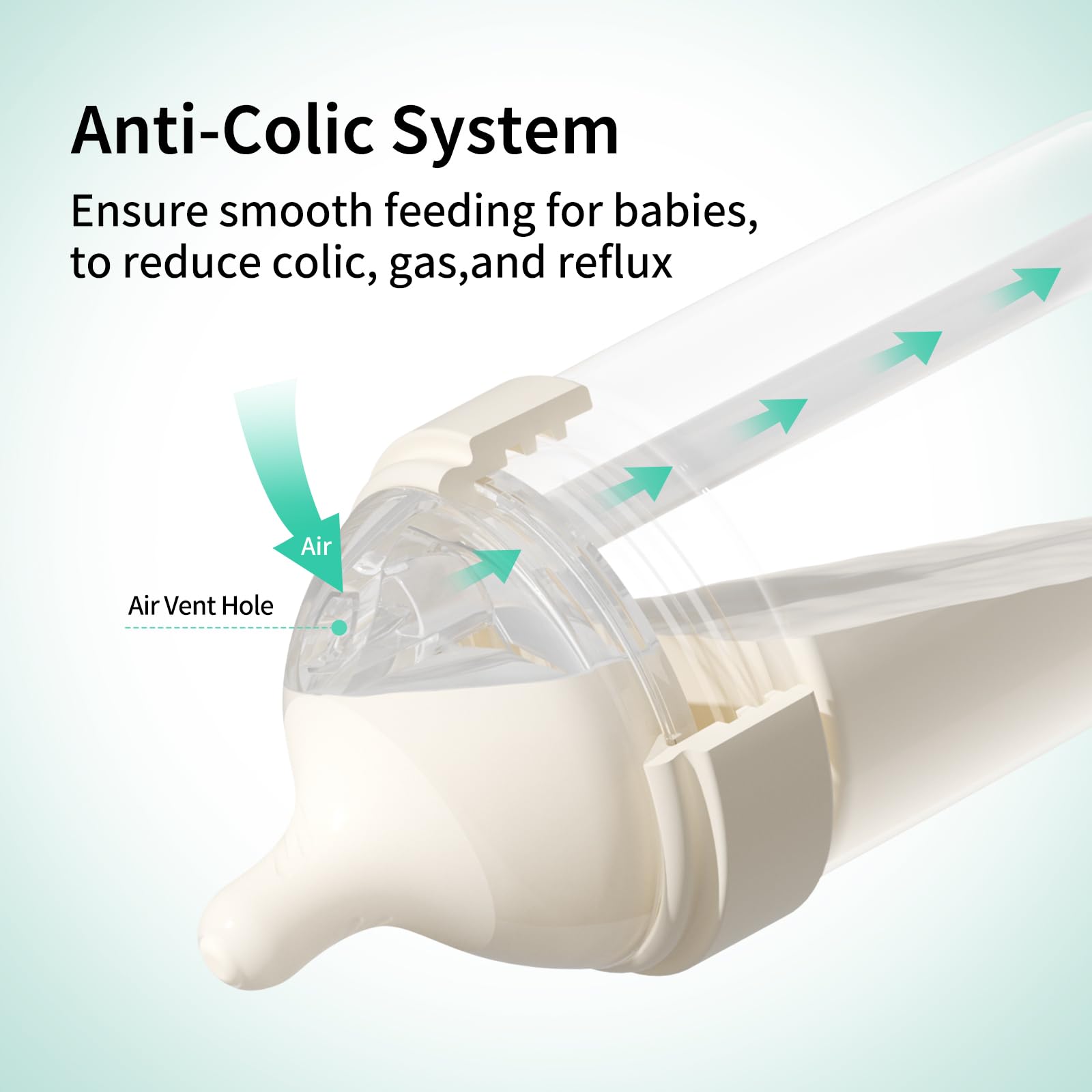 Aynmer wide-neck bottle facilitates easy filling and thorough cleaning after meals.
