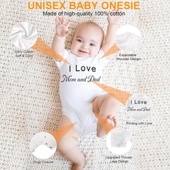 AYWOHA redesigned baby onesie shown in action-ready daily wear with longer cuffs.