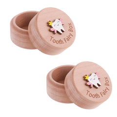 Azefnuhk Tooth Fairy Box with 3D tooth design enhances keepsake memories for first tooth.