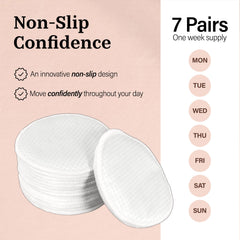 AZOLLIA nursing pads pack with stylish pouch highlights reusable eco-friendly solution.