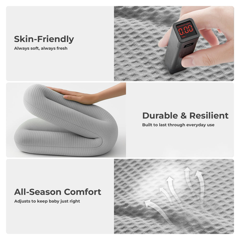 azopesy baby lounger portable design makes on-the-go use easy and convenient.