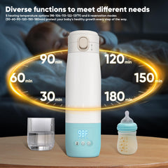 Azopesy bottle warmer temperature control ensures consistent warmth at set levels.
