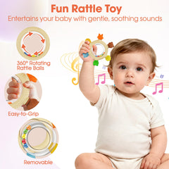 Azrra sensory-toy textures encourage exploration, sight, and grip