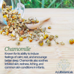 AzulBotanicals Baby Tallow Balm chamomile extract image highlights gentle hydration and soothing notes.