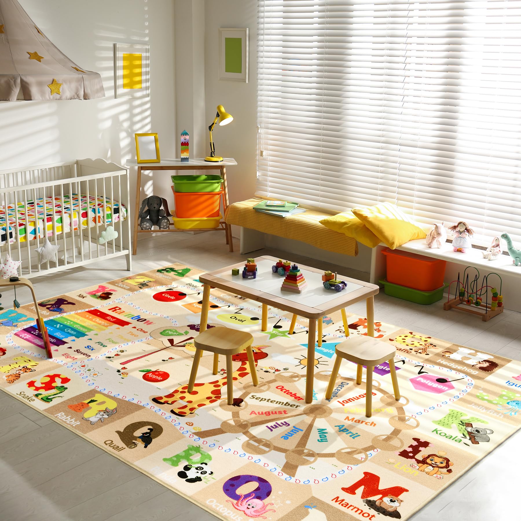 B BENRON rug folds and rolls for simple storage and transport.