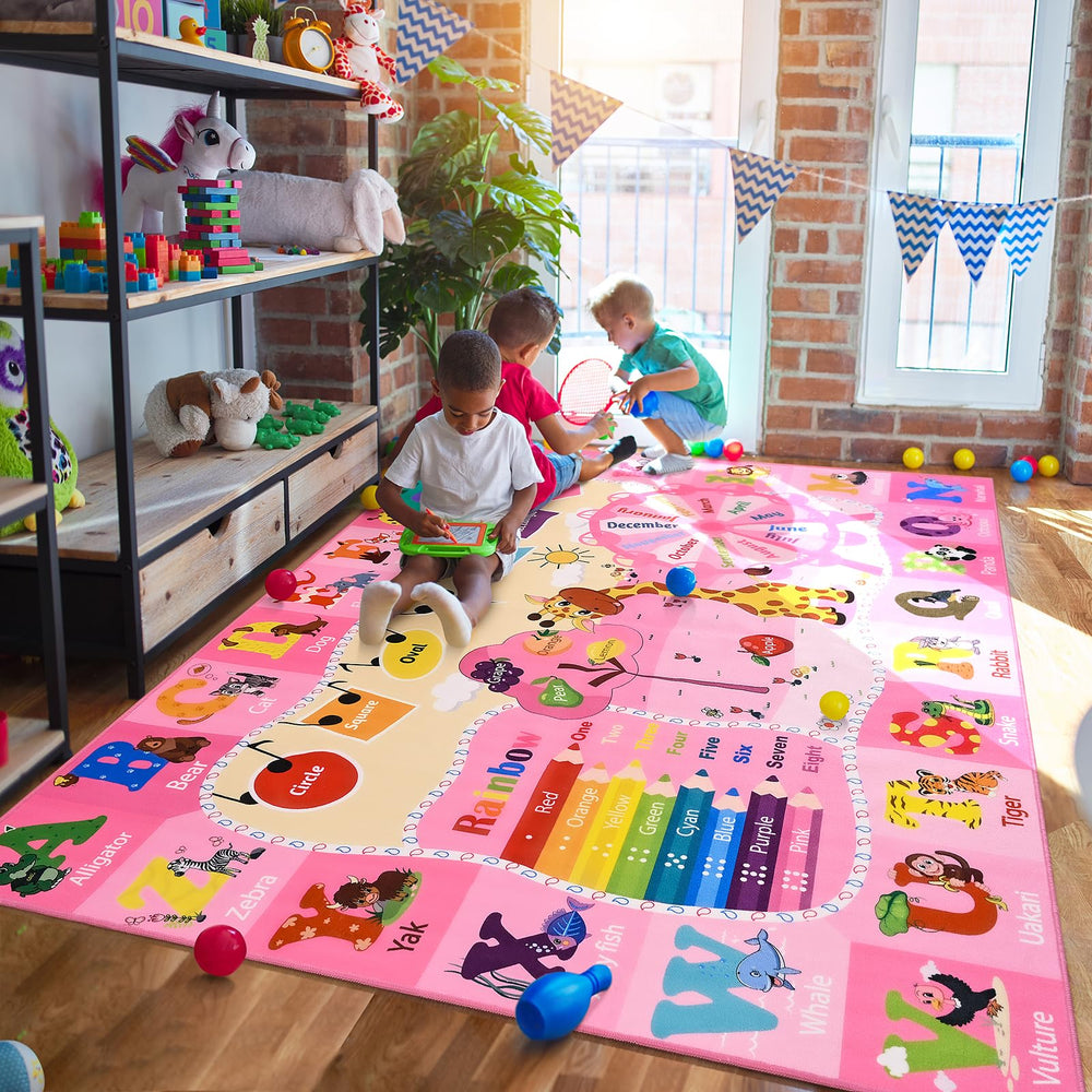 B BENRON kids rug foldable design for simple storage and portable play areas.