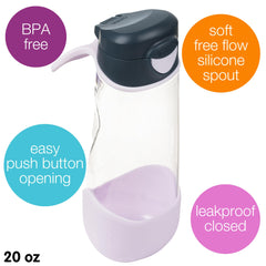 b.box leak-proof lid keeps bags and desks dry during sports practice