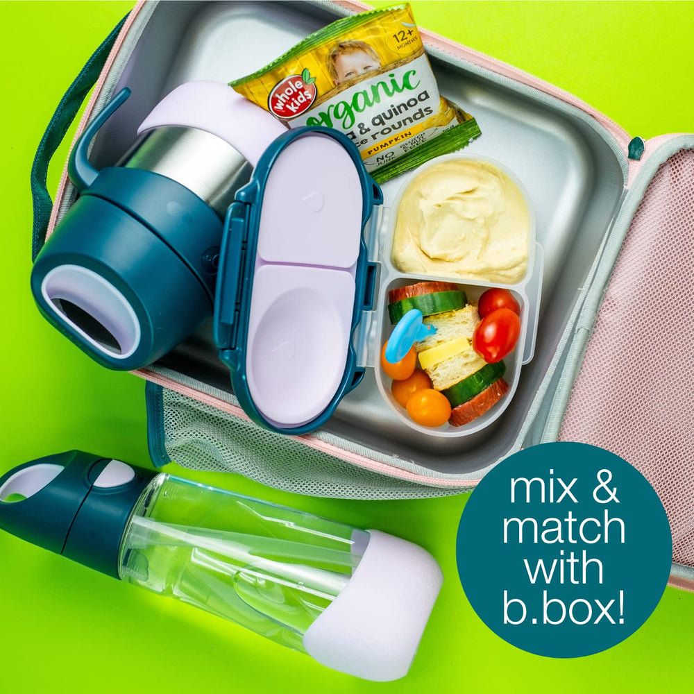 b.box Lilac Pop jar wide opening for easy cleaning and loading