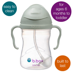 b.box sippy cup flip-top lid keeps straw clean during travel