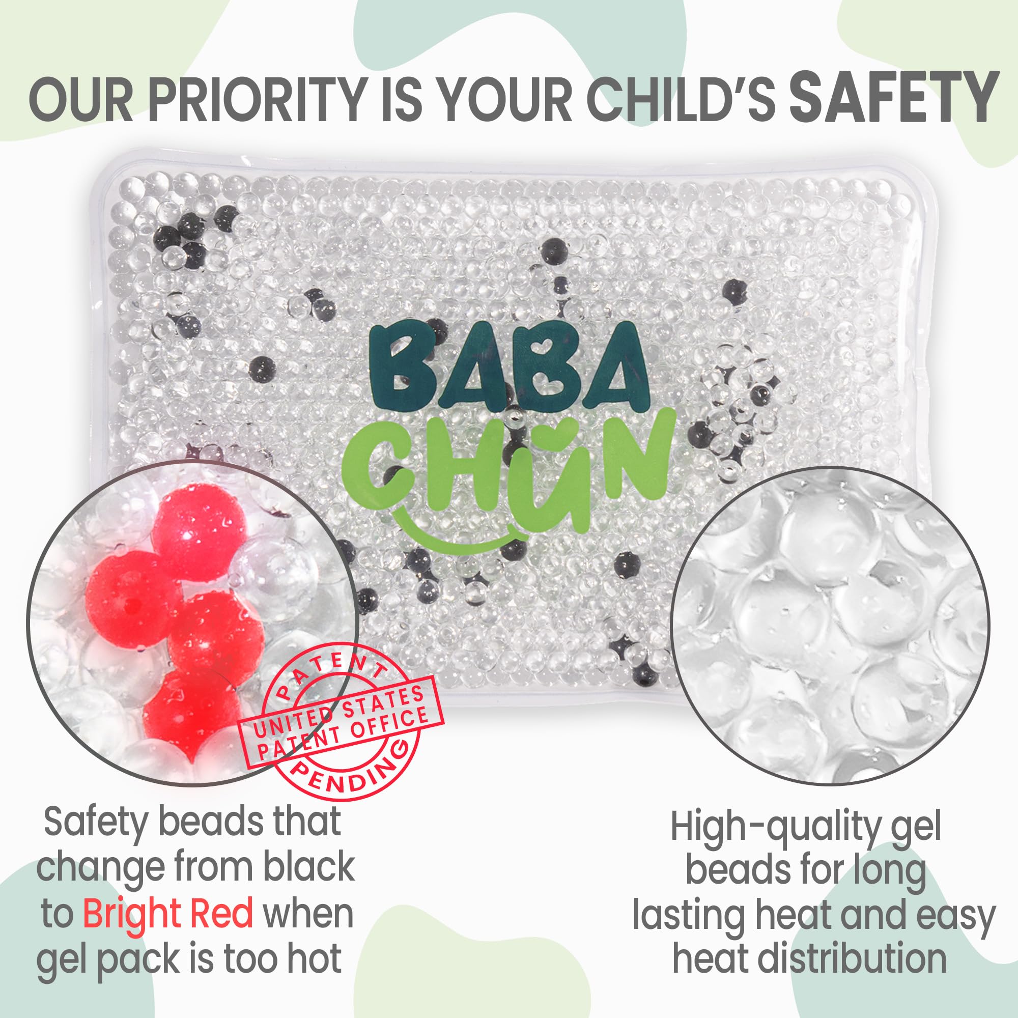 BabaChun heat therapy belt with gel beads warming abdomen for soothing relief