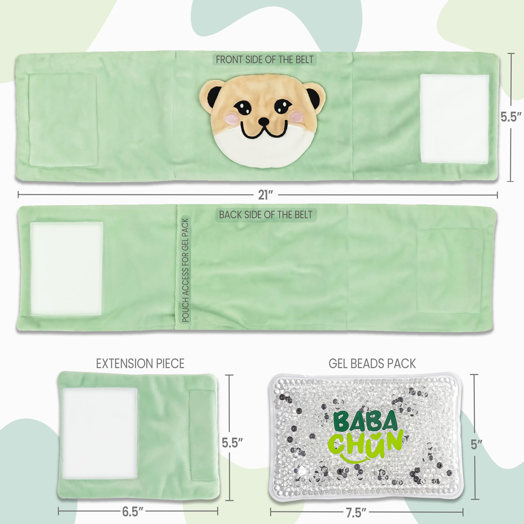 BabaChun full belt with gel beads and soft fabric for toddlers