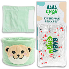 BabaChun extendable belly belt on infant offering tummy comfort and pressure