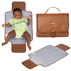 BabbleRoo changing pad open flat showing compact size for easy diaper changes