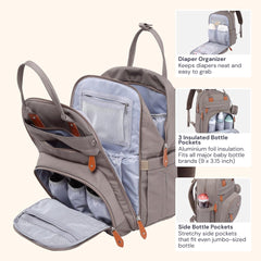 BabbleRoo changing pad folded for quick, clean diaper changes