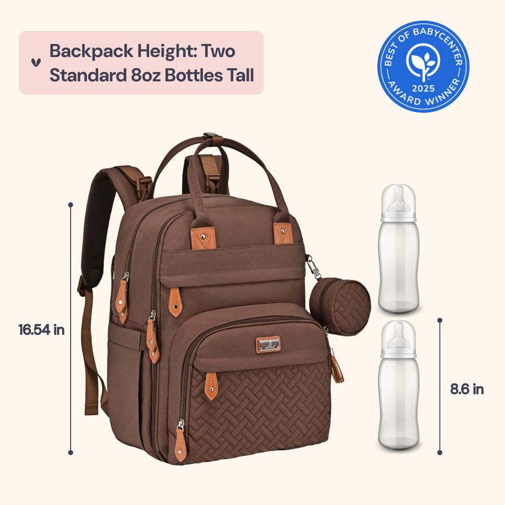 BabbleRoo diaper bag backpack changing pad extended view, quick-clean surface for comfortable diaper changes.