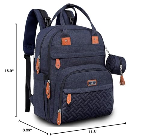 BabbleRoo Diaper Bag Backpack detachable pacifier case keeps essentials handy